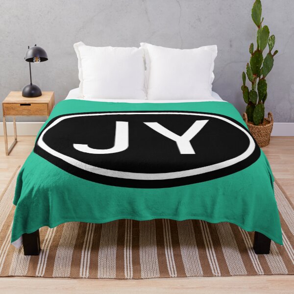Item preview, JY Initials Monogram Oval White Letters designed and sold by Jeallan Designs.