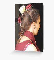 Bridal Hair Greeting Card