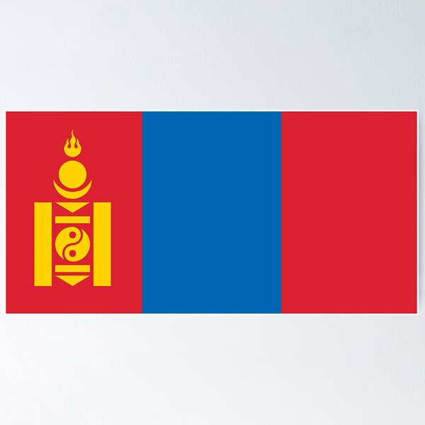 Item preview, Mongolia - Official Flag of Mongolia designed and sold by allstars007.