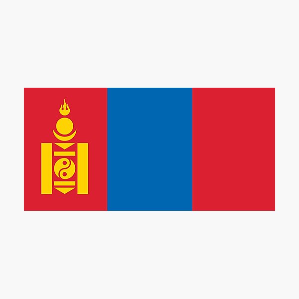 Item preview, Mongolia - Official Flag of Mongolia designed and sold by allstars007.