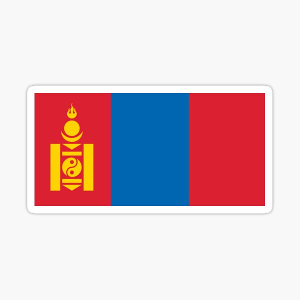 Aperçu de l'œuvre Mongolie - Drapeau officiel de la Mongolie créée et vendue par allstars007.