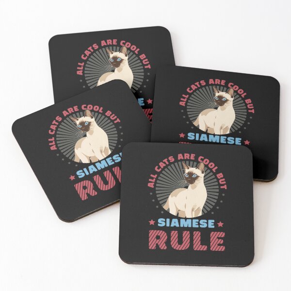 Item preview, all cats are cool but siamese rule designed and sold by KaiLabsArt.