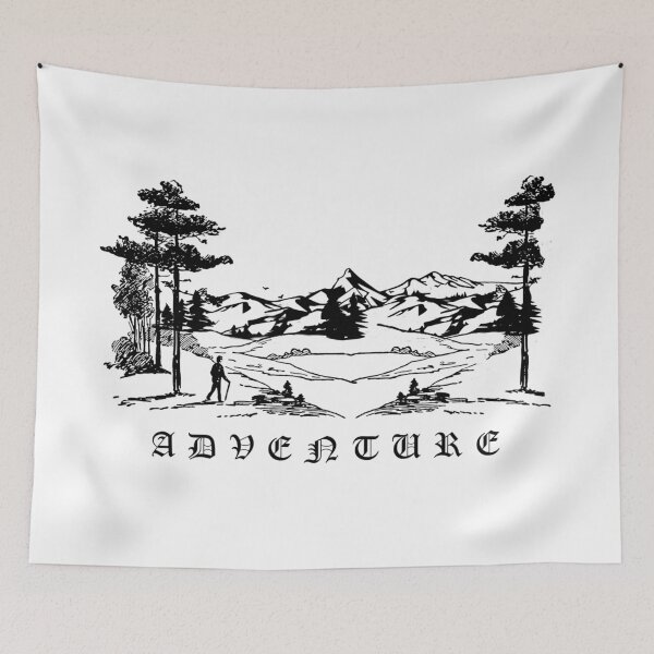 Item preview, Copy of Adventure landscape drawing - white designed and sold by Warrioll.