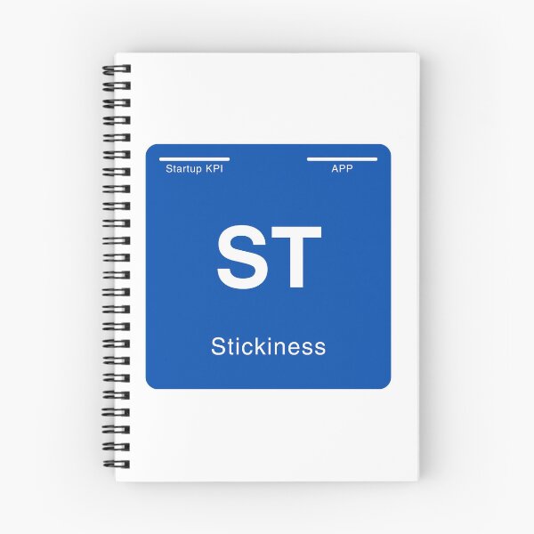 Item preview, Periodic table of startup KPIs “Stickiness (ST)” designed and sold by whatthetechgear.