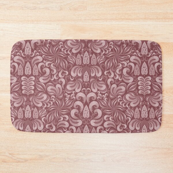 Item preview, Damascus, white elements on a brown background designed and sold by Alex  Blud.