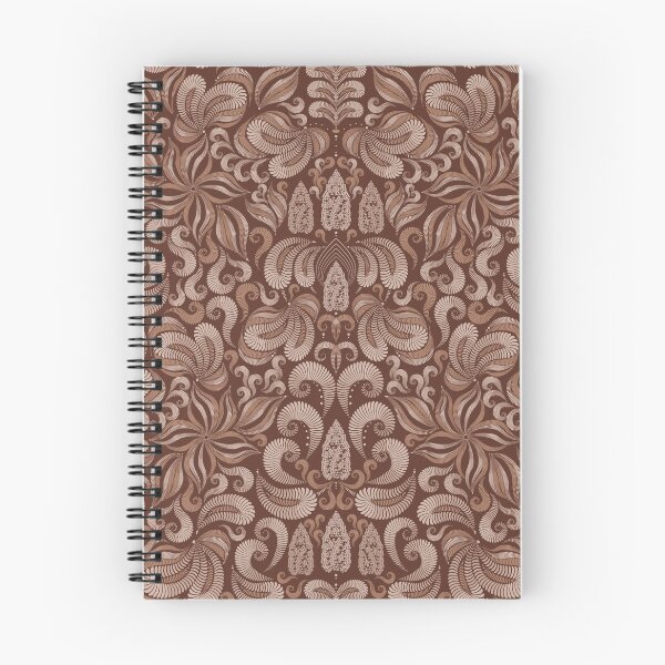 Item preview, Damascus, white elements on a dark brown background designed and sold by Alex  Blud.