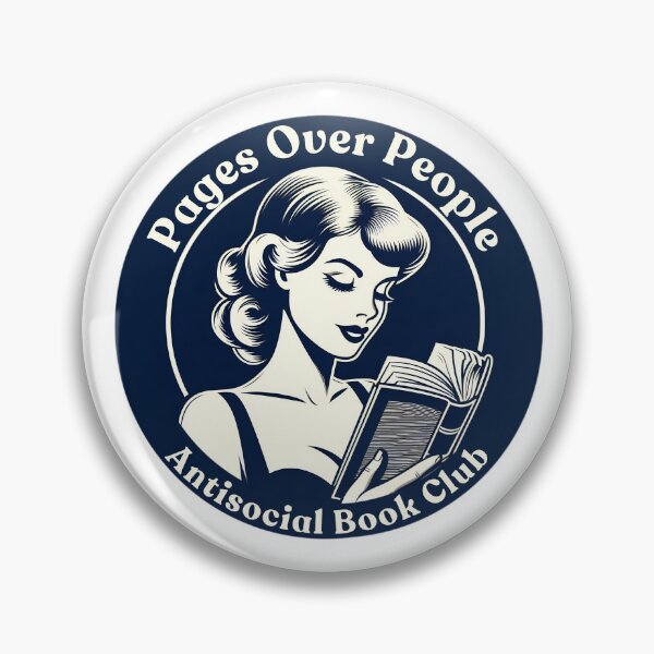 Item preview, Pages over people, antisocial book club,  designed and sold by HappyThreads123.