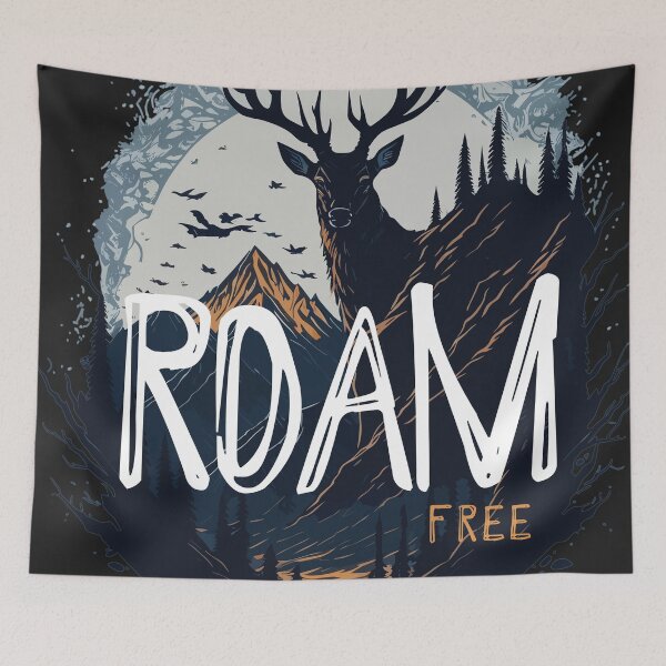 Item preview, Roam free - deer in a forest designed and sold by lliiaa1111.
