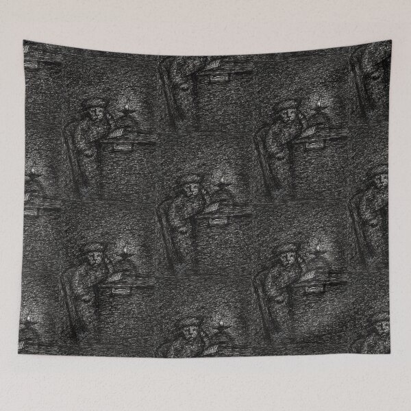 Item preview, Cat drawing inspired by Rembrandt's Scholar at the table by candlelight designed and sold by DipakSonarArt.