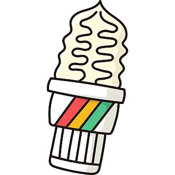 Imagen de la obra Classic Korean "Bbangpare" Vanilla Ice Cream de Inthepaper-