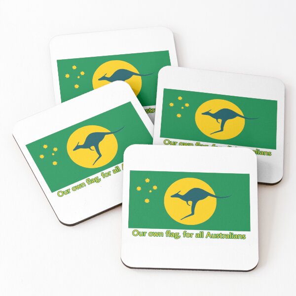 Item preview, Australia Kangaroo Sun Flag. Indi Version with golden crux. designed and sold by Kangaroo Sun.