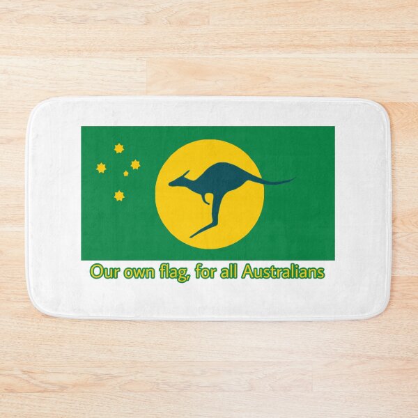 Item preview, Australia Kangaroo Sun Flag. Indi Version with golden crux. designed and sold by Kangaroo Sun.