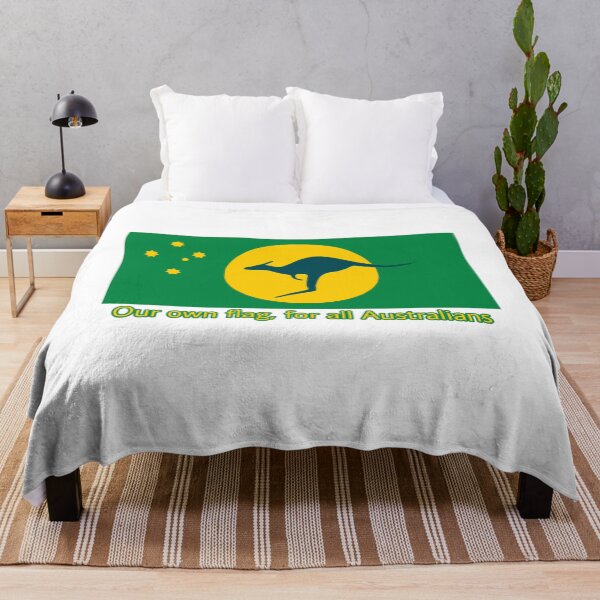 Item preview, Australia Kangaroo Sun Flag. Indi Version with golden crux. designed and sold by Kangaroo Sun.