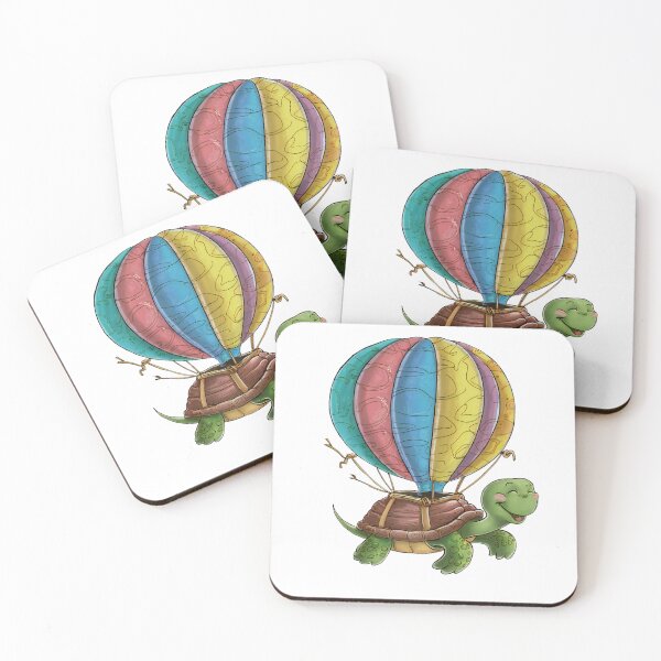 Item preview, Turtle with balloon designed and sold by DotPointLine.