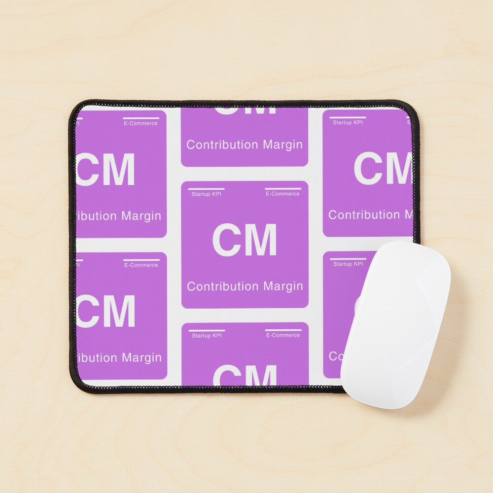 "Periodic table of startup KPIs “Contribution Margin (CM)”" Sticker by