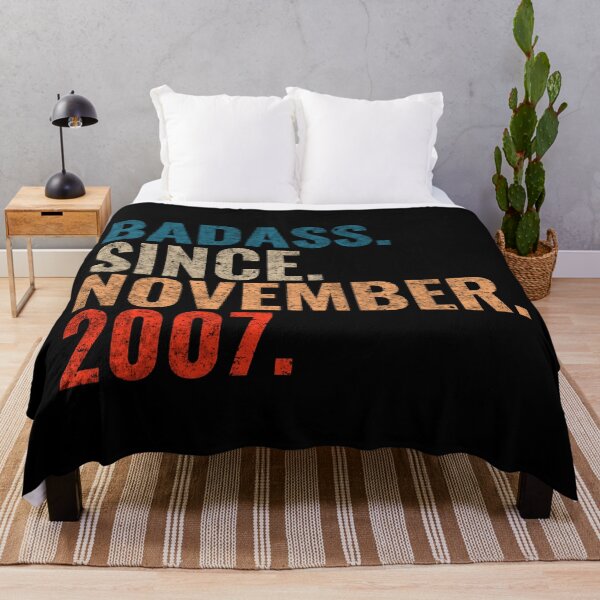 Item preview, Badass since November 2007 Vintage 2007 November birthday gift designed and sold by Teelogic.