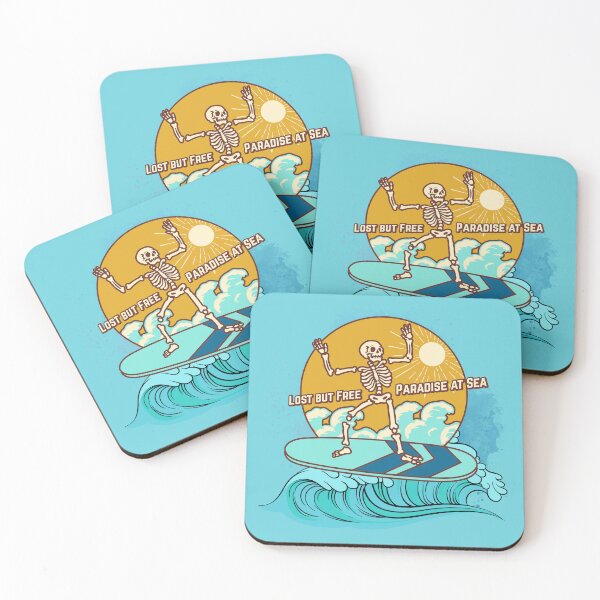 Item preview, Lost But Free - Paradise At sea | Funny Surfer Art designed and sold by Graphlie.