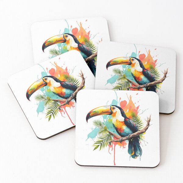 Item preview, Colorful watercolor toucan designed and sold by Ann Miu Deluxe.