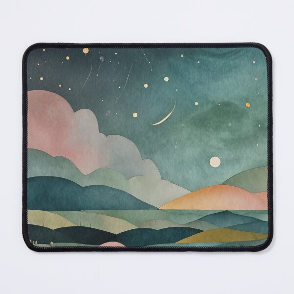 Item preview, Starry Horizons: Night Sky Over Rolling Hills designed and sold by Lizetteh.