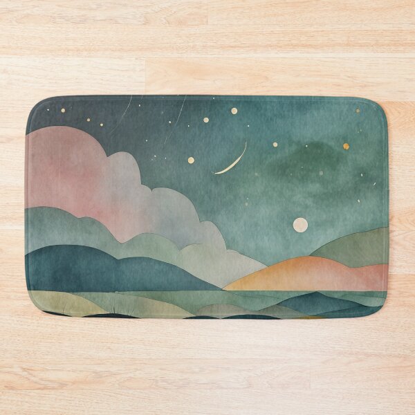 Item preview, Starry Horizons: Night Sky Over Rolling Hills designed and sold by Lizetteh.