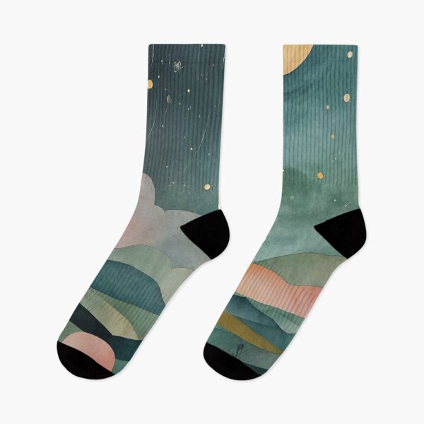 Item preview, Starry Horizons: Night Sky Over Rolling Hills designed and sold by Lizetteh.