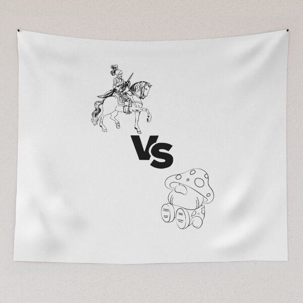 Item preview, knight vs gnome designed and sold by cloudzer0000.