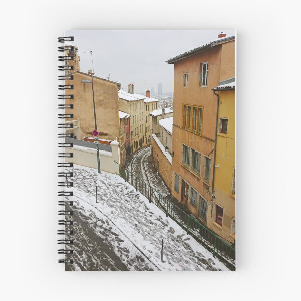 Item preview, Lyon City with Snow - Winter Urban Landscape in France designed and sold by CarolinaReina.