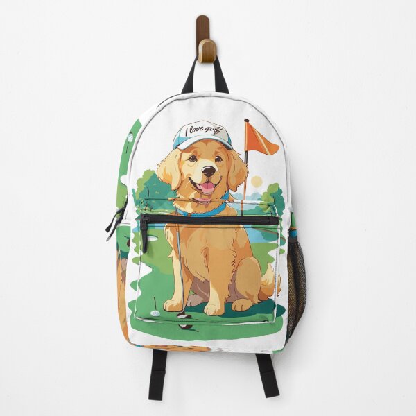 Item preview, Cute Golden Retriever - I Love Golf Quote designed and sold by TurtleDojo.