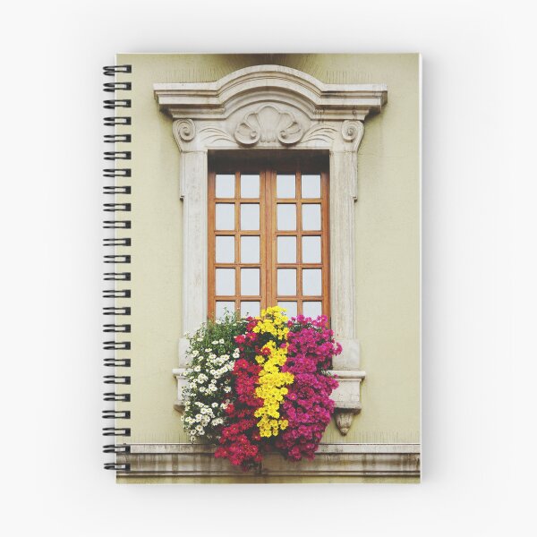 Item preview, Colorful Floral Window in France - Beautiful Architecture in Europe  designed and sold by CarolinaReina.