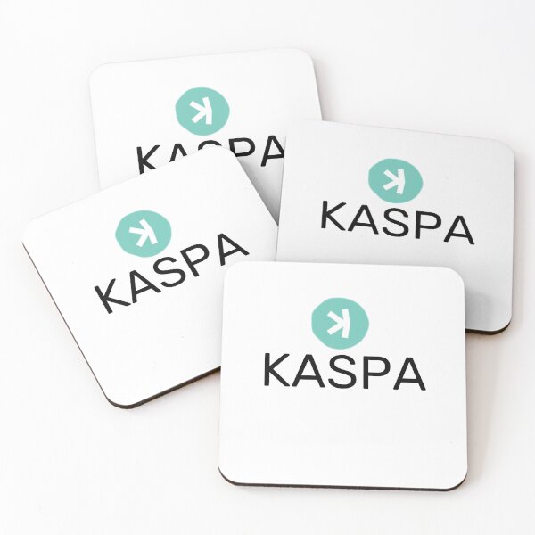 Item preview, Kaspa Text With Logo on Top Tee designed and sold by caffeinateduser.