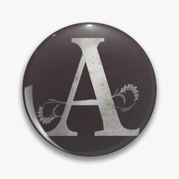 Item preview, Luxury Floral Monogram A: Elegant Grey and Silver Typography designed and sold by Fil4.