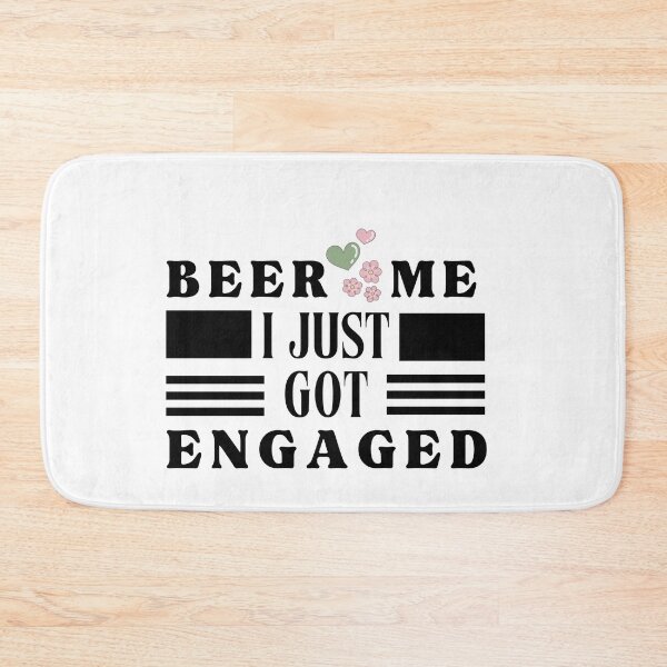 Item preview, Beer Me I just Got Engaged Typographic Light Design designed and sold by Raise2Shine.