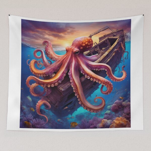 Item preview, Octopus and abandoned ship designed and sold by FitEnvy.