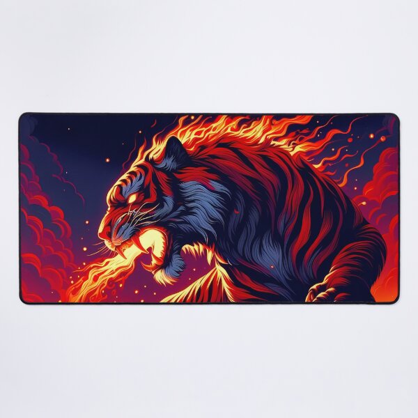 Item preview, Lava Fire Tiger Breathing Fire, Ai Generated Art designed and sold by ACC .