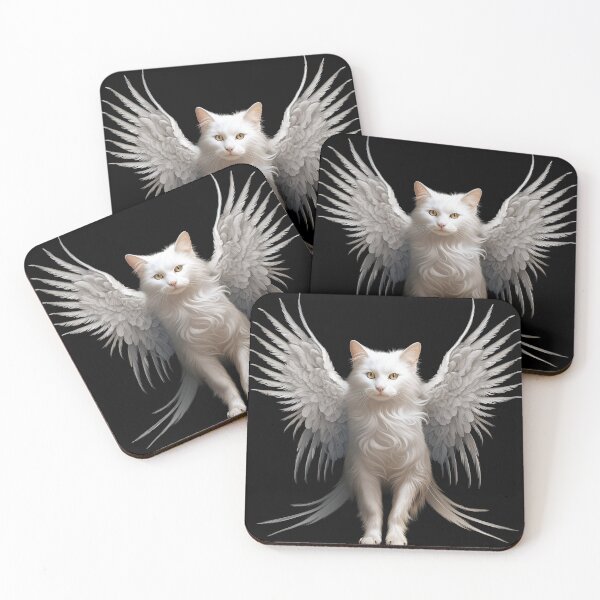 Item preview, Guardian angel cat designed and sold by Mohamedeinoo.