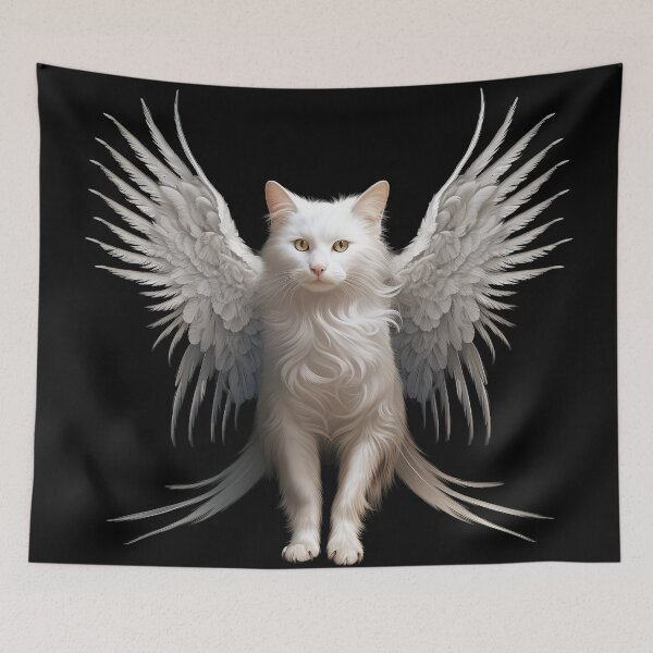 Item preview, Guardian angel cat designed and sold by Mohamedeinoo.