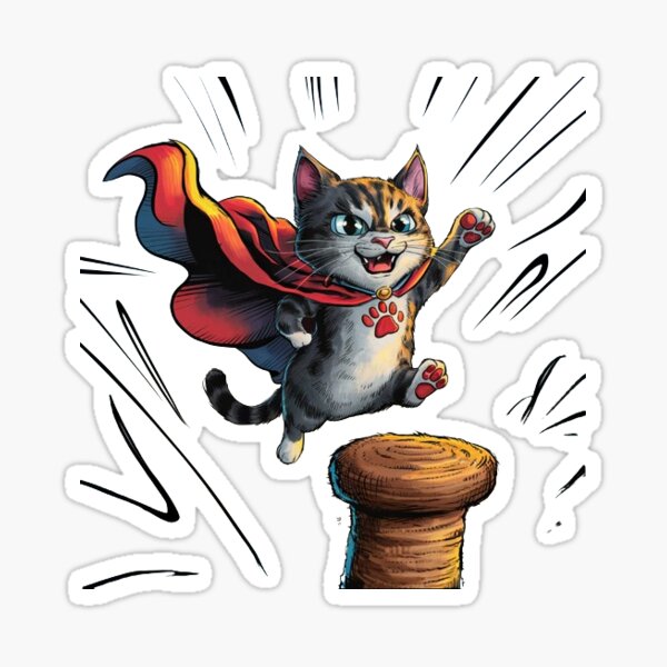 Item preview, SuperCat designed and sold by StickIt-Up.