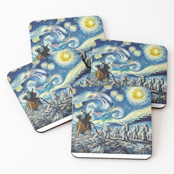 Item preview, Starry Moon Landing Night designed and sold by MrAmericana.