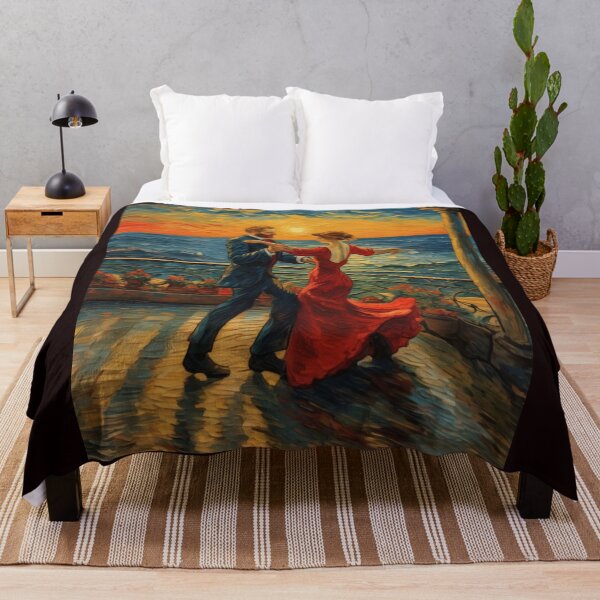 Item preview, "Elegant Sunset Dance: Terrace Serenade" designed and sold by Artisticanvas.