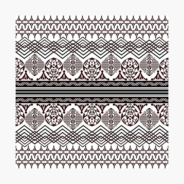 Item preview, Thai pattern fabric, brown Thai pattern designed and sold by ThawanTarnnoy.