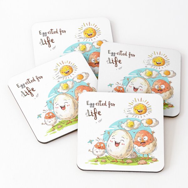 Item preview, Egg-cited for Life: Happy Egg Friends designed and sold by kjon88.