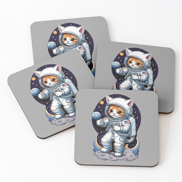 Item preview, Catstronaut (#13) cat astronaut in space [Create a set!] designed and sold by SolidEarthArt.