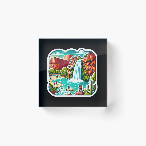 Item preview, Lake Havasu And Havasu Falls Cute and Funny Gifts Art designed and sold by BadhbhArt.