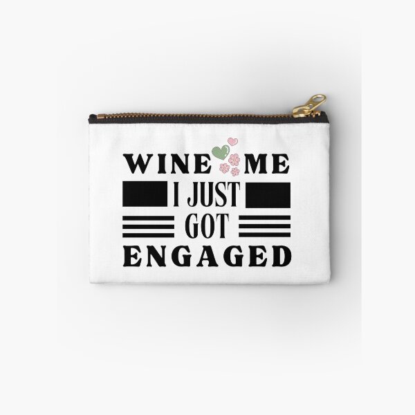 Item preview, Wine Me I just Got Engaged Typographic Light Design designed and sold by Raise2Shine.