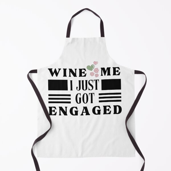 Item preview, Wine Me I just Got Engaged Typographic Light Design designed and sold by Raise2Shine.