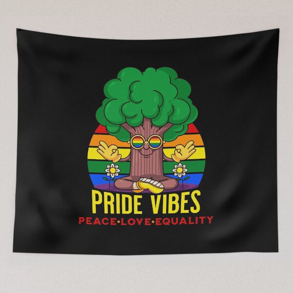 Item preview, Pride Vibes Peace Love Equality designed and sold by RockBeeDesigns.