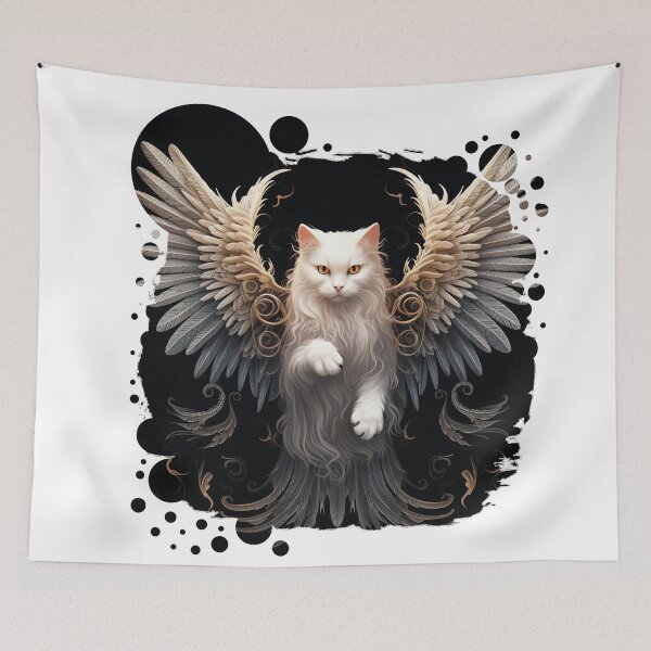 Item preview, Guardian angel cat designed and sold by Mohamedeinoo.