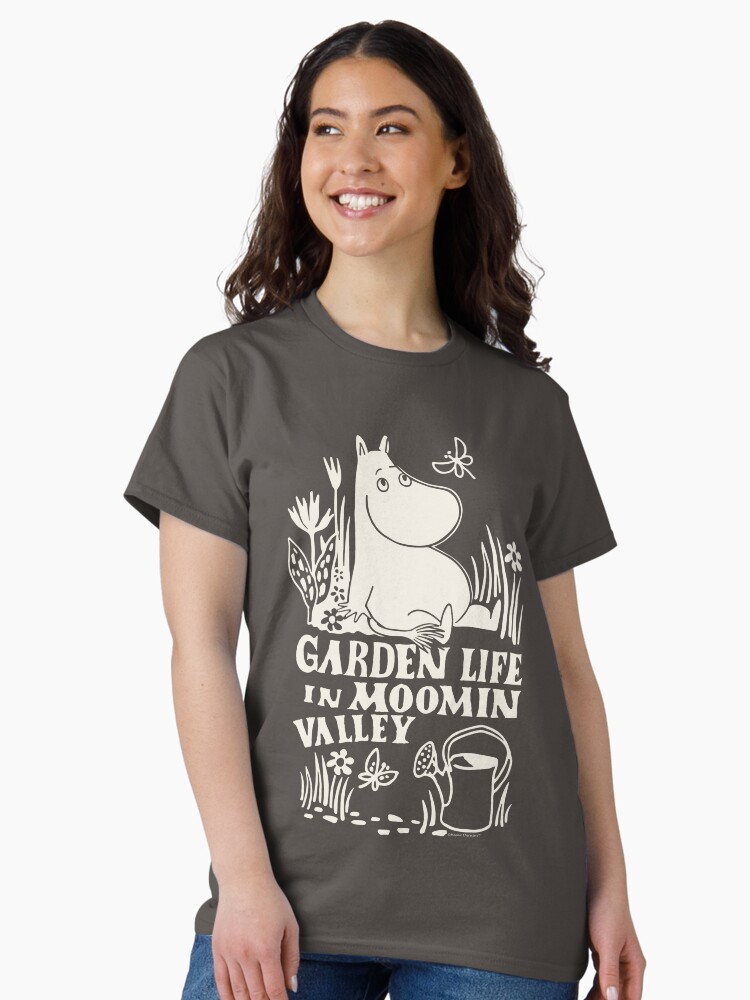 Thumbnail 2 of 7, Classic T-Shirt, Moomin Garden Life Nature Scene designed and sold by MoominStore.