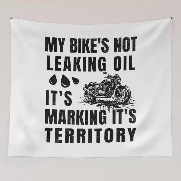 Item preview, My Bike's Not Leaking Oil It's Marking It's Territory designed and sold by ZeptepiTrends.
