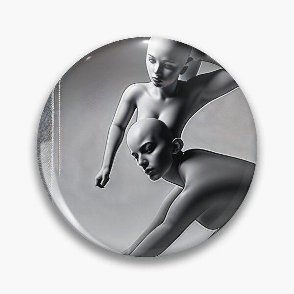 Item preview, robotica robot scifi black and white with red touch designed and sold by SplashingStudio.